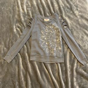 Kandy Kiss long sleeve ripped tee